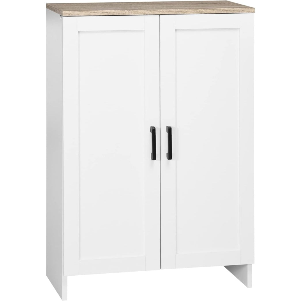 Meuble cuisine blanc avec double porte, dimensions 60 x 30 x 90 cm, rangement compact pour interieur
