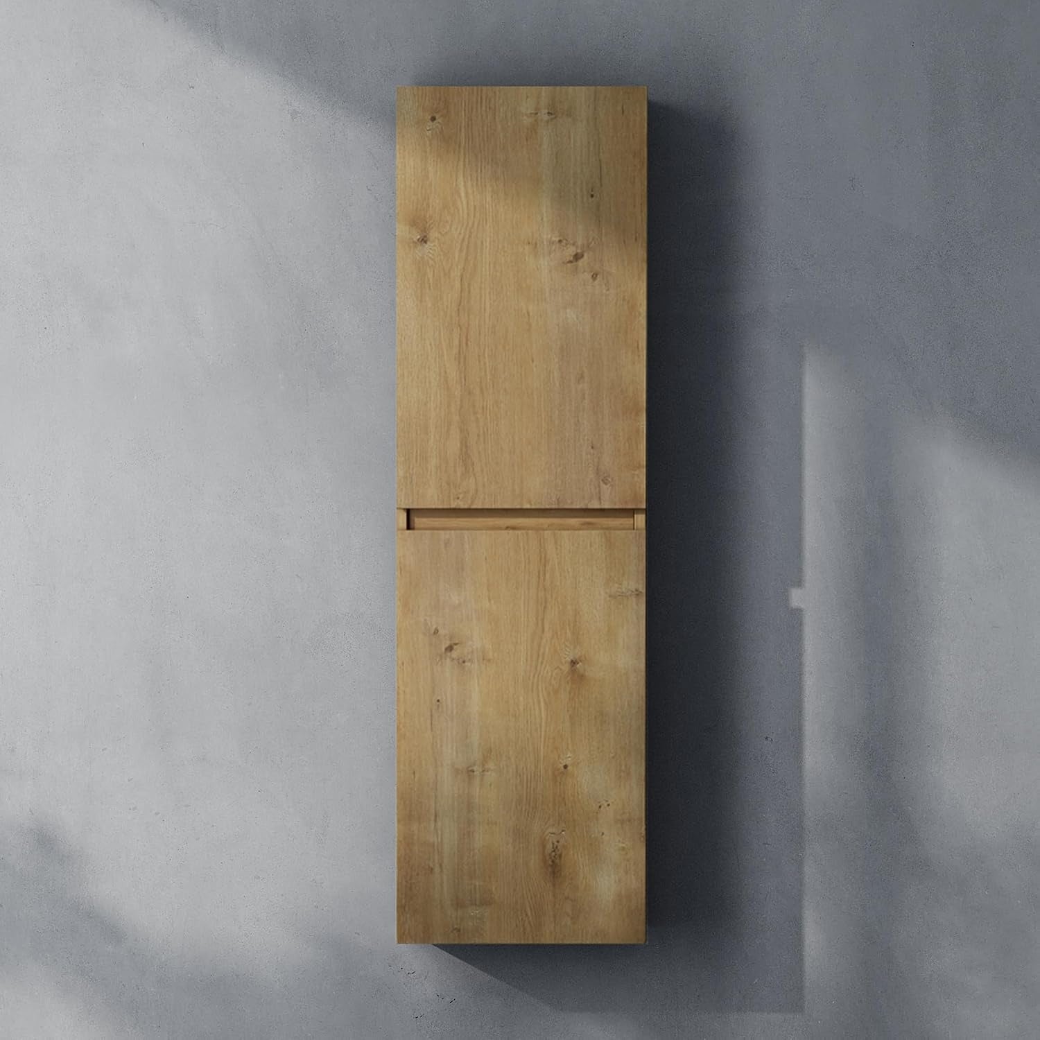 Colonne suspendue de salle de bain 120 cm, meuble mural compact pour optimiser le rangement quotidien